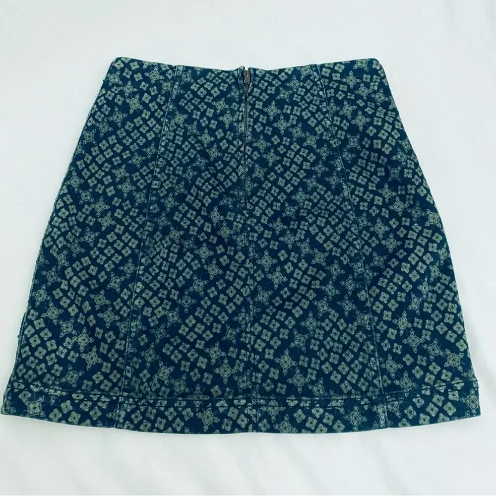 Free People Demin Stretchy Mini Skirt Size 4